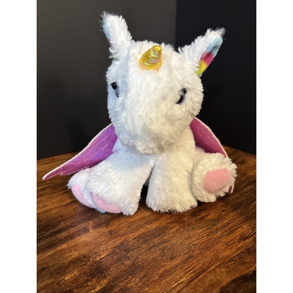 Barbie Pets- Unicorn Pegasus 7"‎ Plush White Pink Wings Stuffed Animal Toy Tags